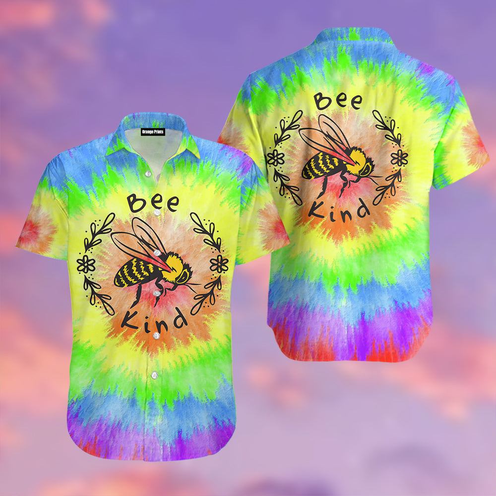 Bee Kind Tie Dye Aloha Hawaii Shirts For Men And Women Ha95982