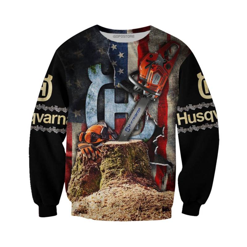 Beautiful Husqvarna Chainsaw Art 3D All Over Printed Shirts BT291018