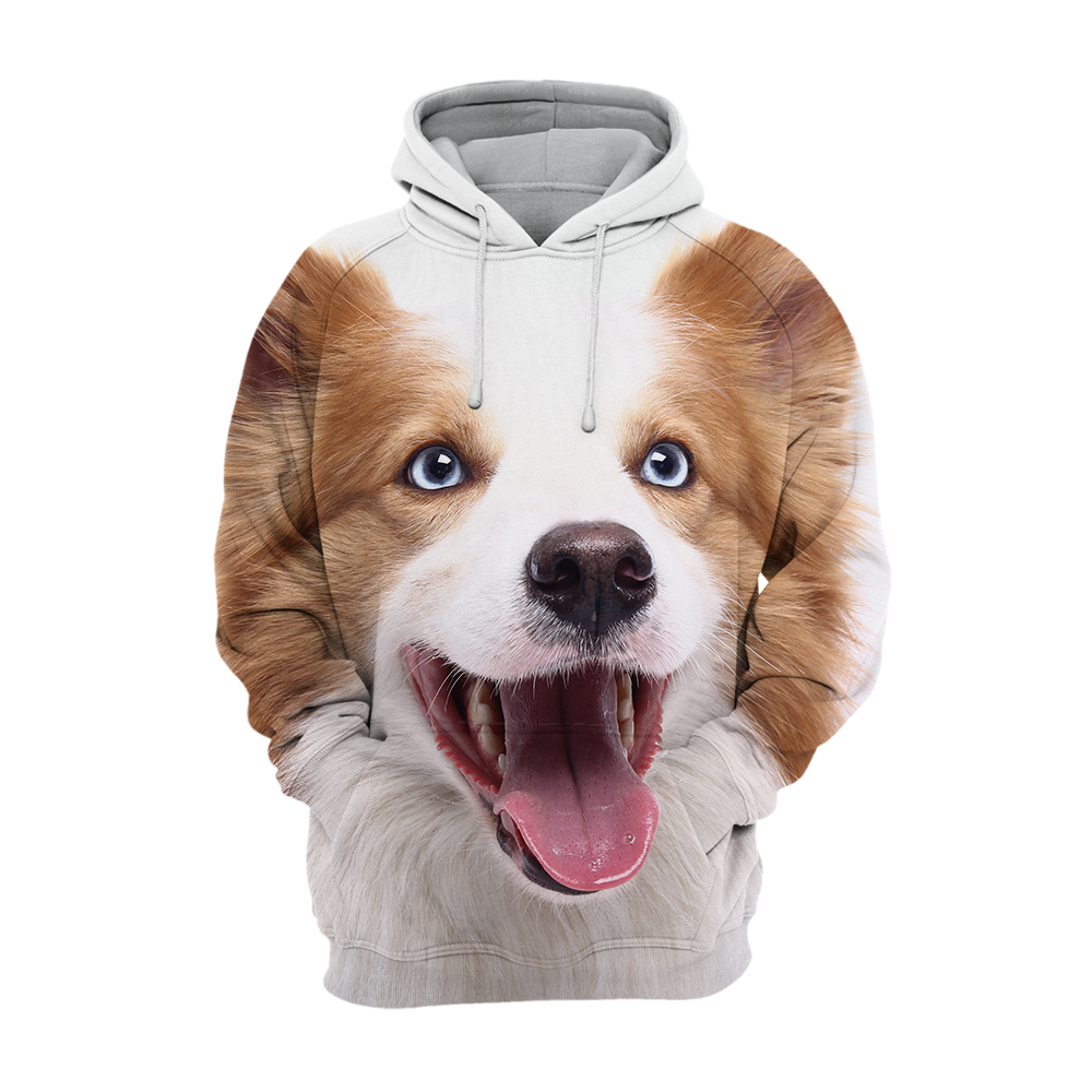 Unisex 3D Graphic Hoodies Animals Dogs Border Collie Brown