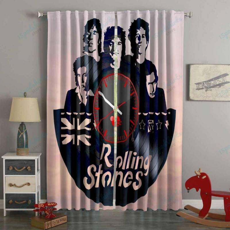 3D Printed The Rolling Stones Style Custom Living Room Curtains