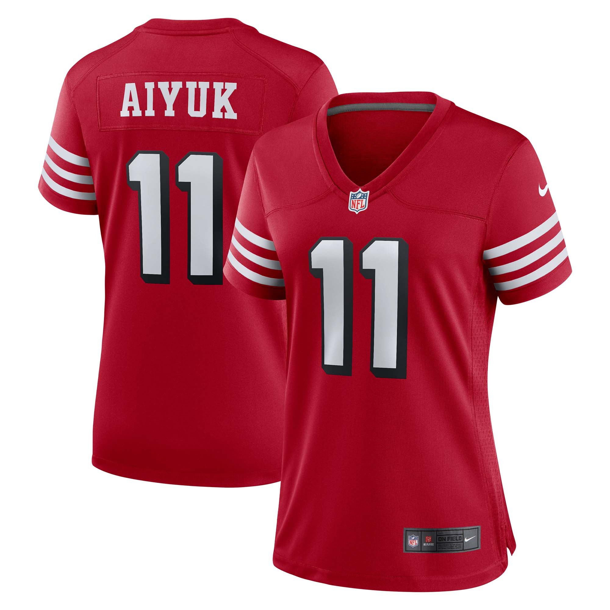 Brandon Aiyuk San Francisco 49ers Womens Alternate Game Jersey – Scarlet NFL