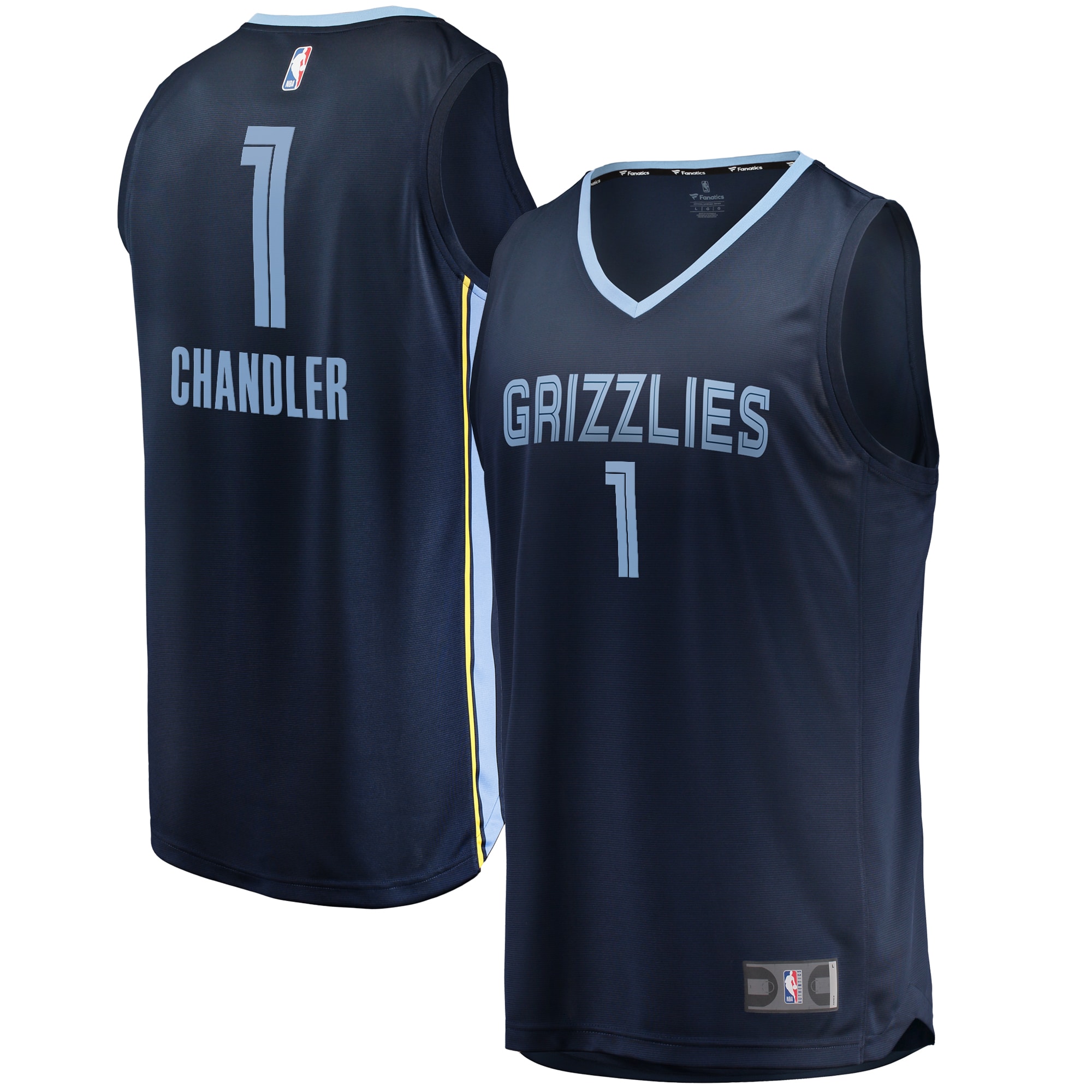 Kennedy Chandler Memphis Grizzlies Fast Break Player Jersey Icon – Edition – Navy