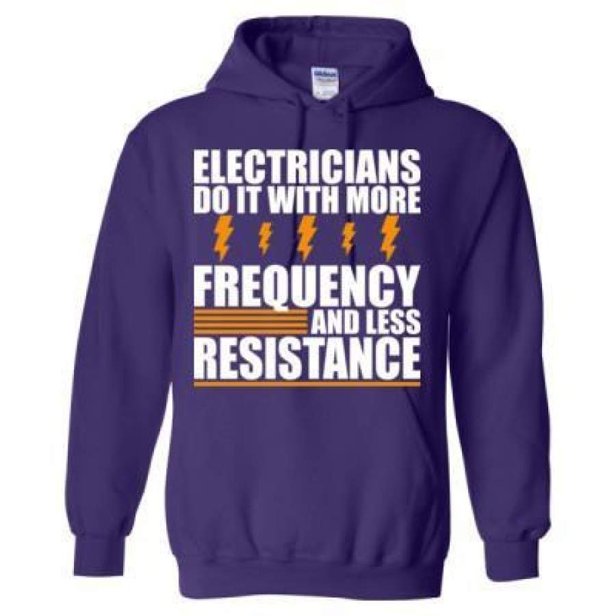 AGR Electricians Do It With More Frequency And Less Resistance – Heavy Blend™ Hooded Sweatshirt