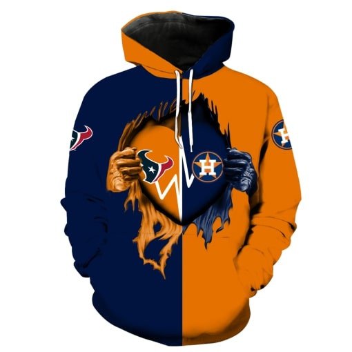 Houston Astros And Houston Texans    ? Maria73 Unisex 3D Hoodie Gift For Fans