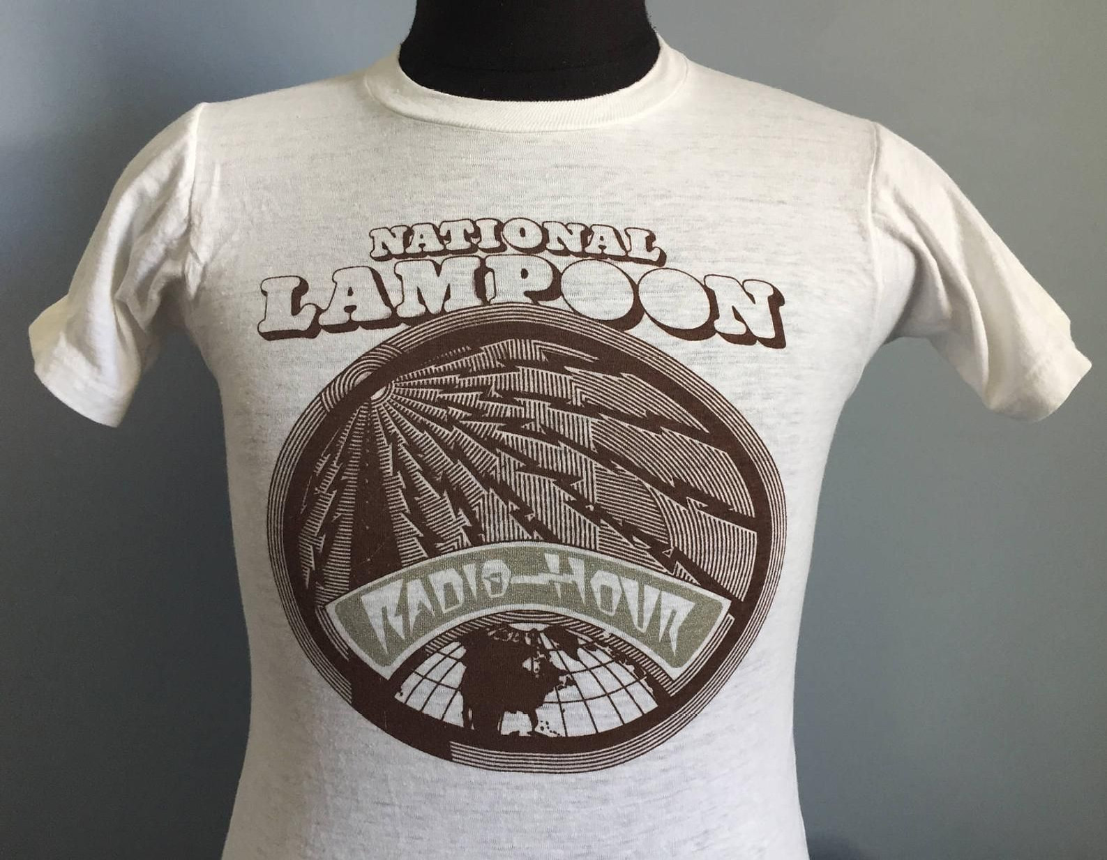 70S 80S Vtg National Lampoon Radio-Hour Theater T-Shirt