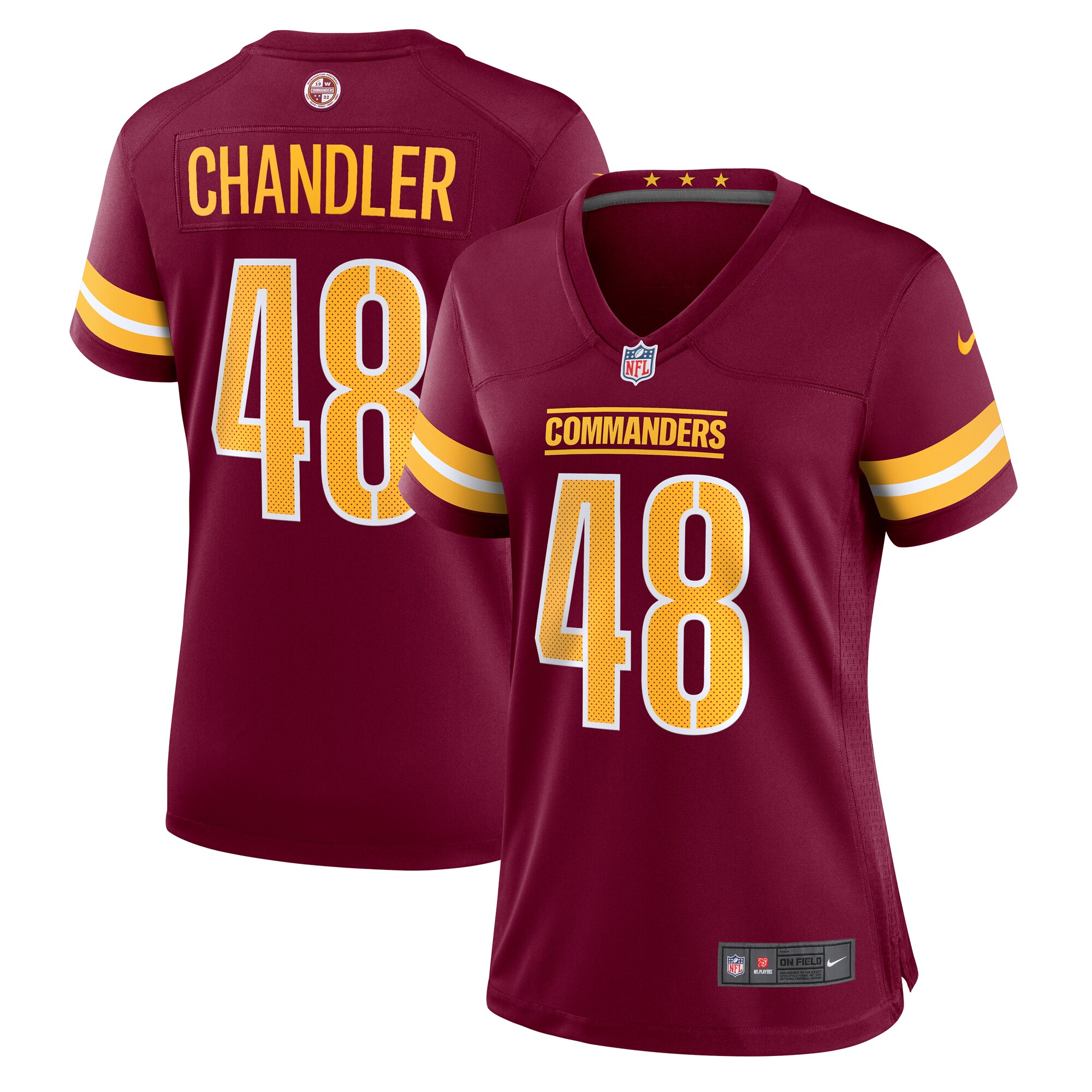 Sean Chandler Washington Commanders Women's Game Jersey – Burgundy