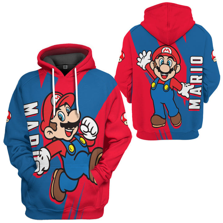 Waybackapparel Happy Mario Custom 3D All Over Printed