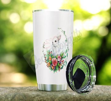 Personalized Easter Rabbit Am1510177Cl Stainless Steel Tumbler Travel Customize Name, Text, Number, Image