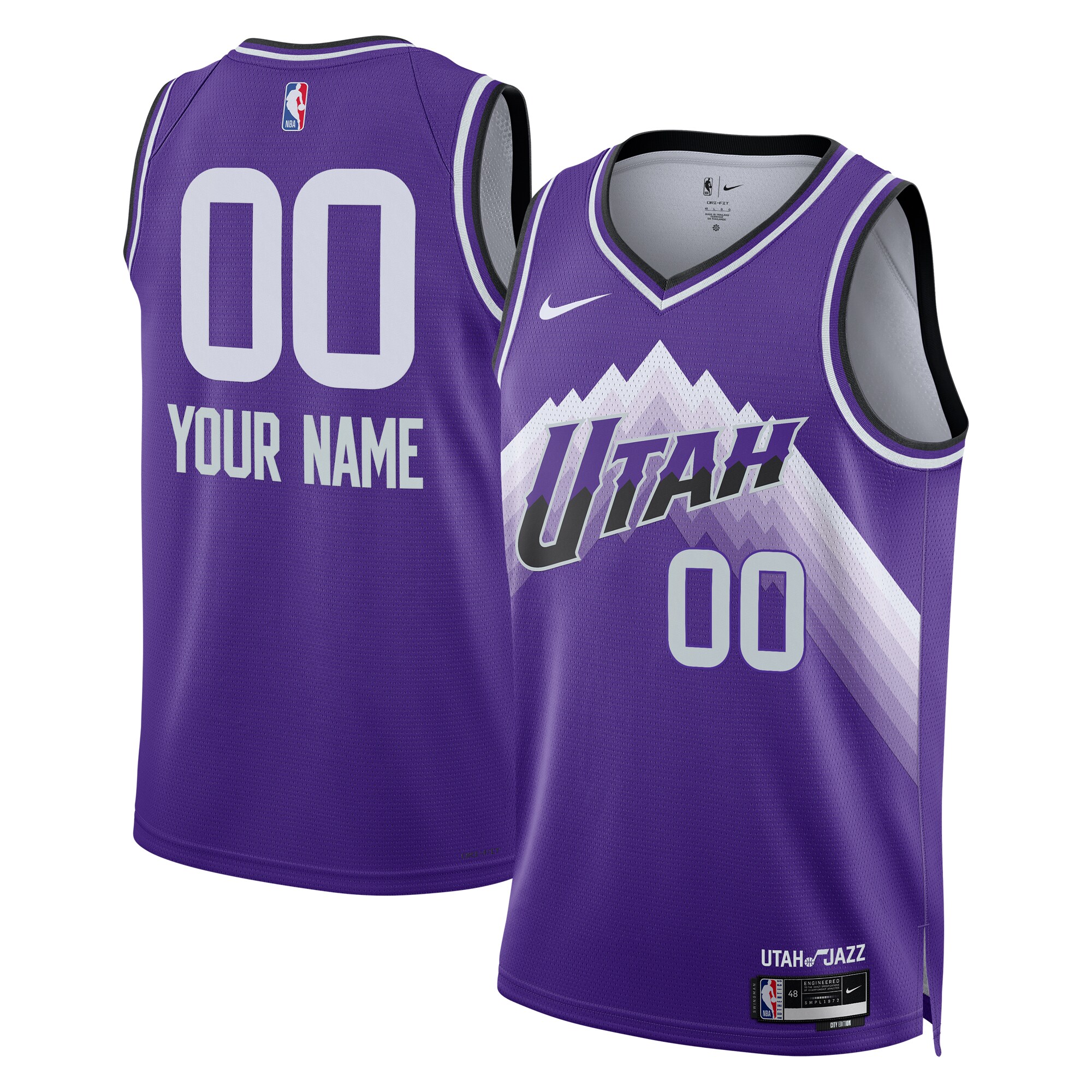 Utah Jazz Unisex 2023/24 Custom Swingman Jersey – Purple – City Edition