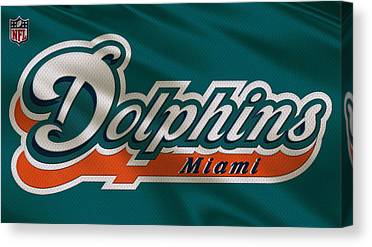 6 Miami Dolphins Uniform Joe Hamilton Canvas Print