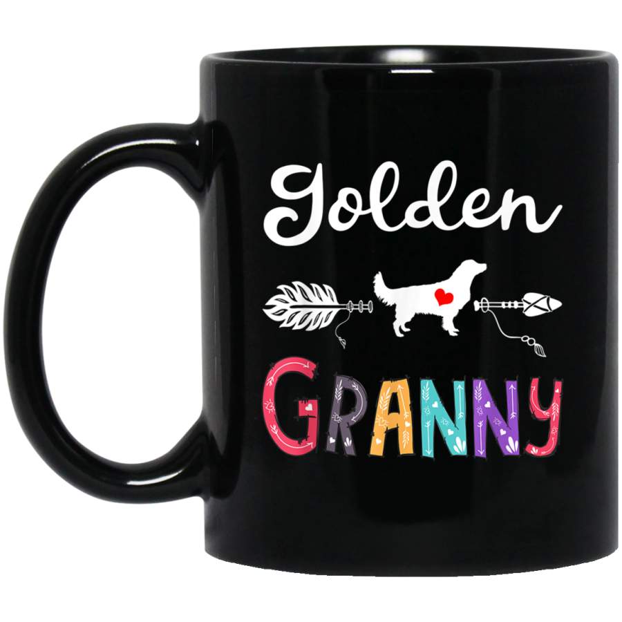 Vintage Golden Retriever Granny Outfit Dog Mom Grandma Gifts Mug