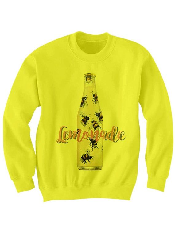 Lemonade Sweatshirt Lemonade Sweater Lemonade Bee Shirts Ladies Tops Tees Mens Tee Shirts Plus Sizes Cute Shirts Cheap Gifts Concert Tees