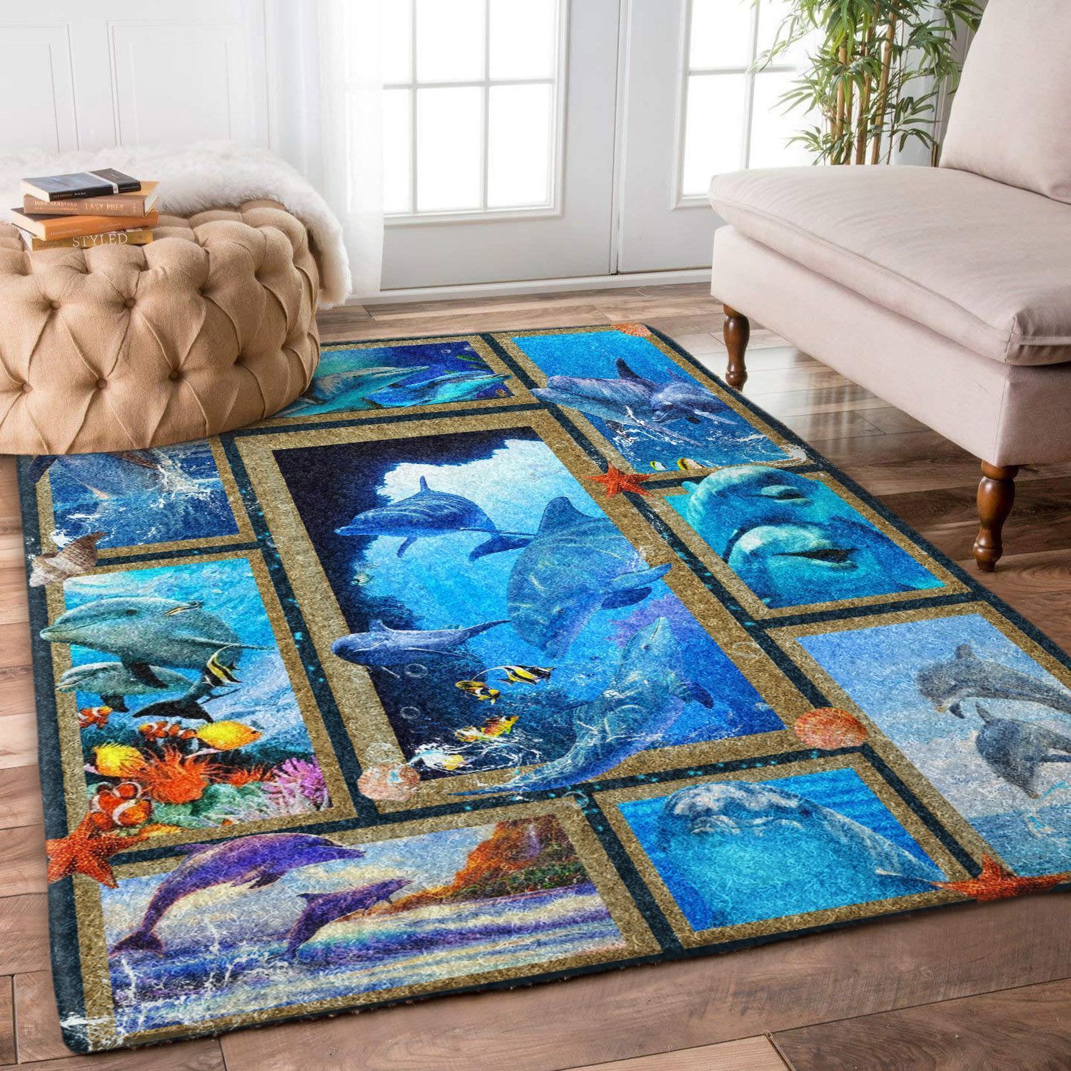 3d Huge Dolphin HD1301026R Rug