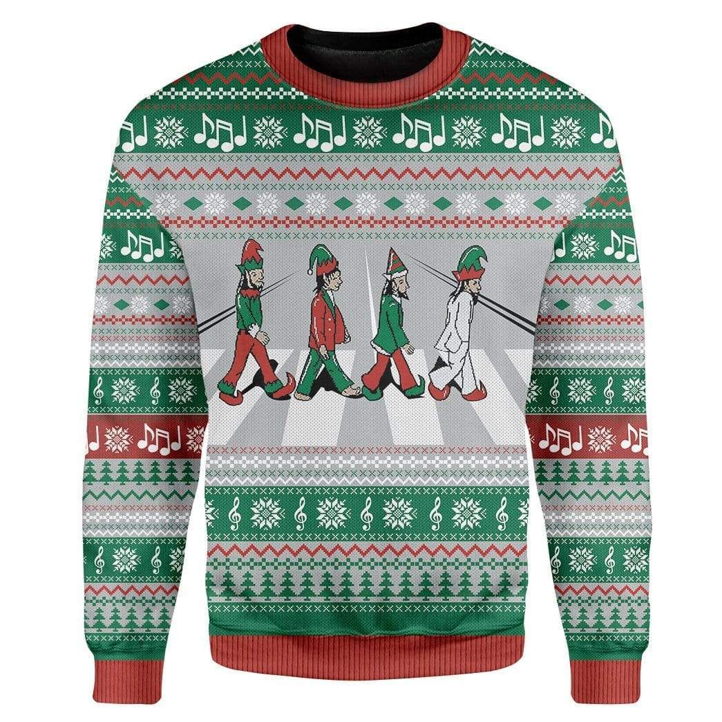 Custom Ugly Christmas Road Sweater Jumper