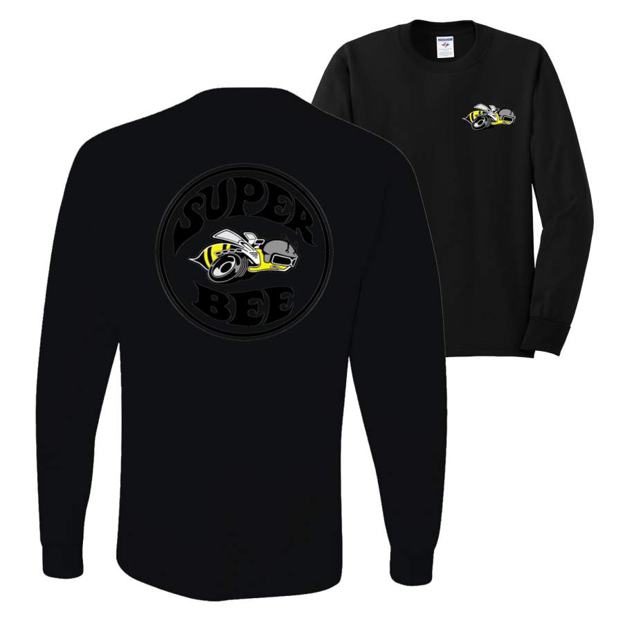 Dodge Super Bee Vintage Motor Logo F&B Front & Back Cars and Trucks Mens Long Sleeve Shirt