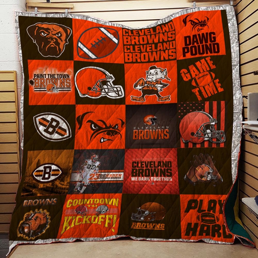 Cleveland Browns 3D Quilt Blanket 937