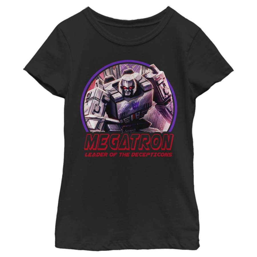 Transformers Girl’s Megatron Decepticons Leader  T-Shirt