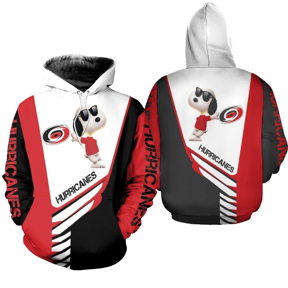 Carolina Hurricanes Snoopy For Fans 3D Hoodie