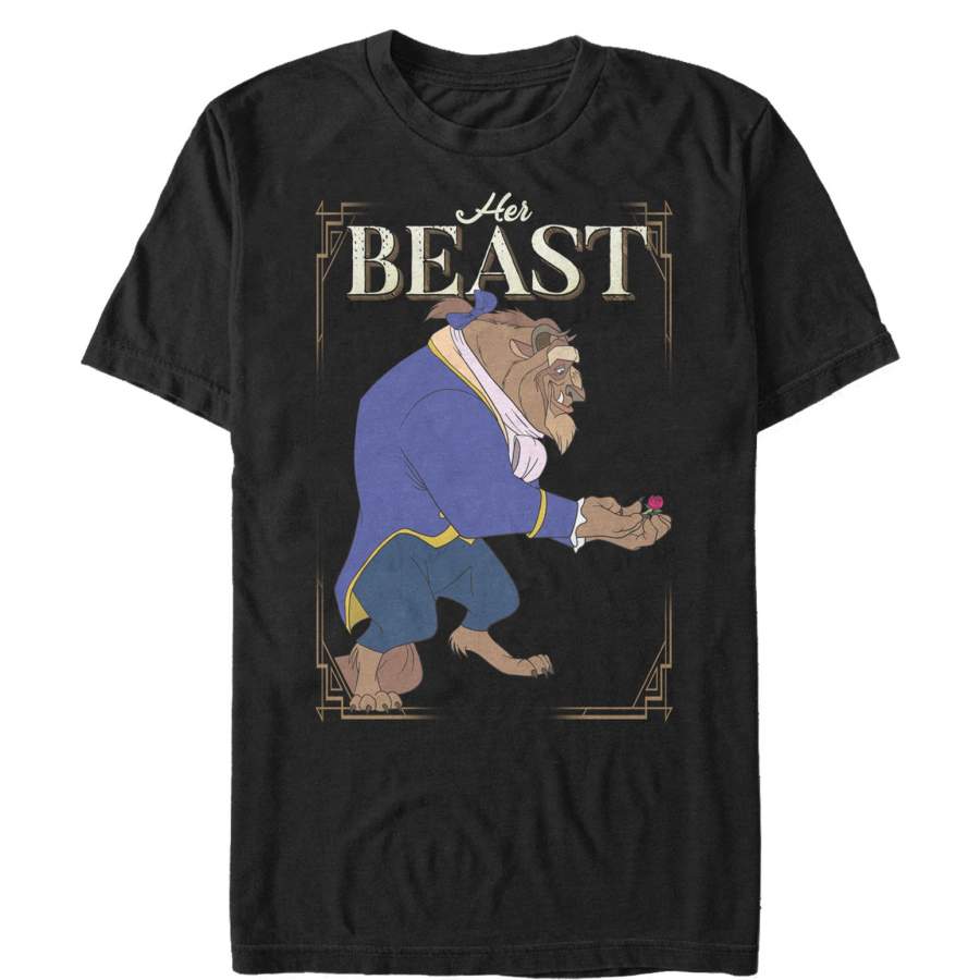 Beauty and the Beast Men’s Her Beast  T Shirt