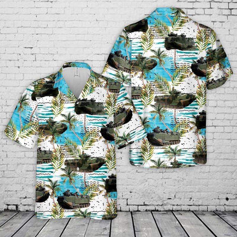 Assault Amphibious Vehicle Tank Unisex Hawaiian Shirts, Summer Shirts, Beach Shirts