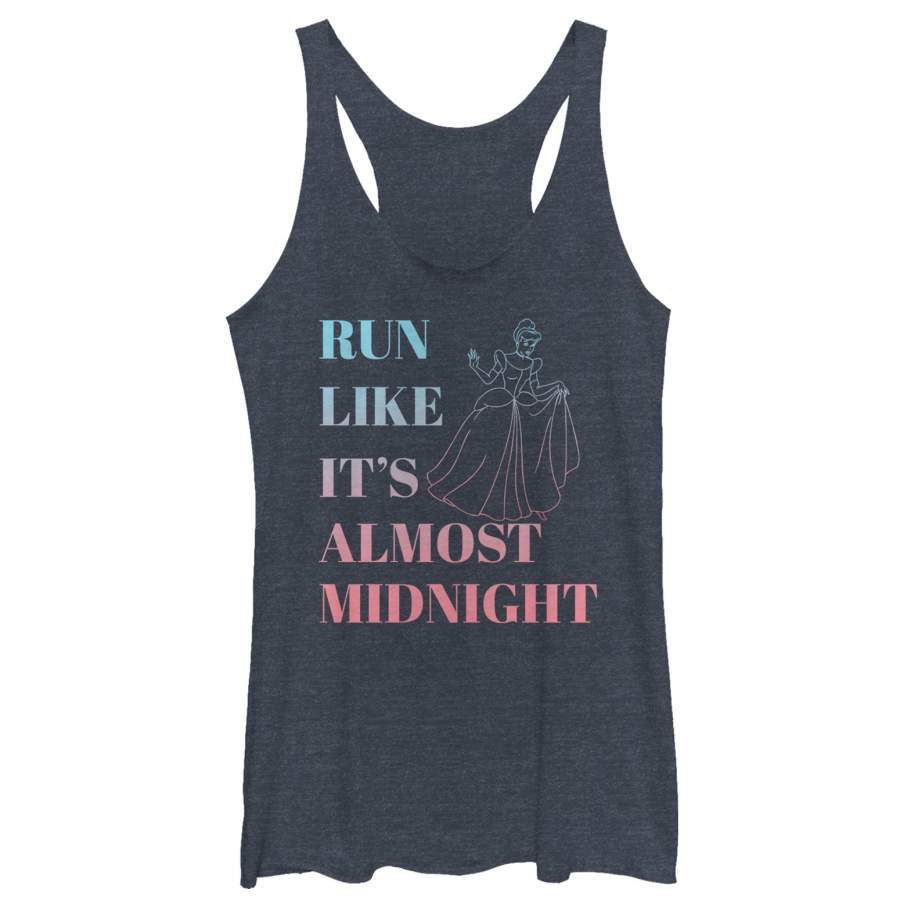 Cinderella Women’s Run Like Midnight  Racerback Tank