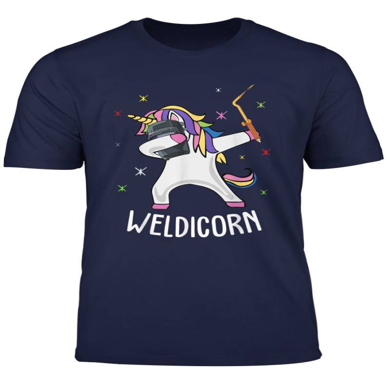 Weldicorn Funny Unicorn Welder Dabbing Gift For Men Women T Shirt