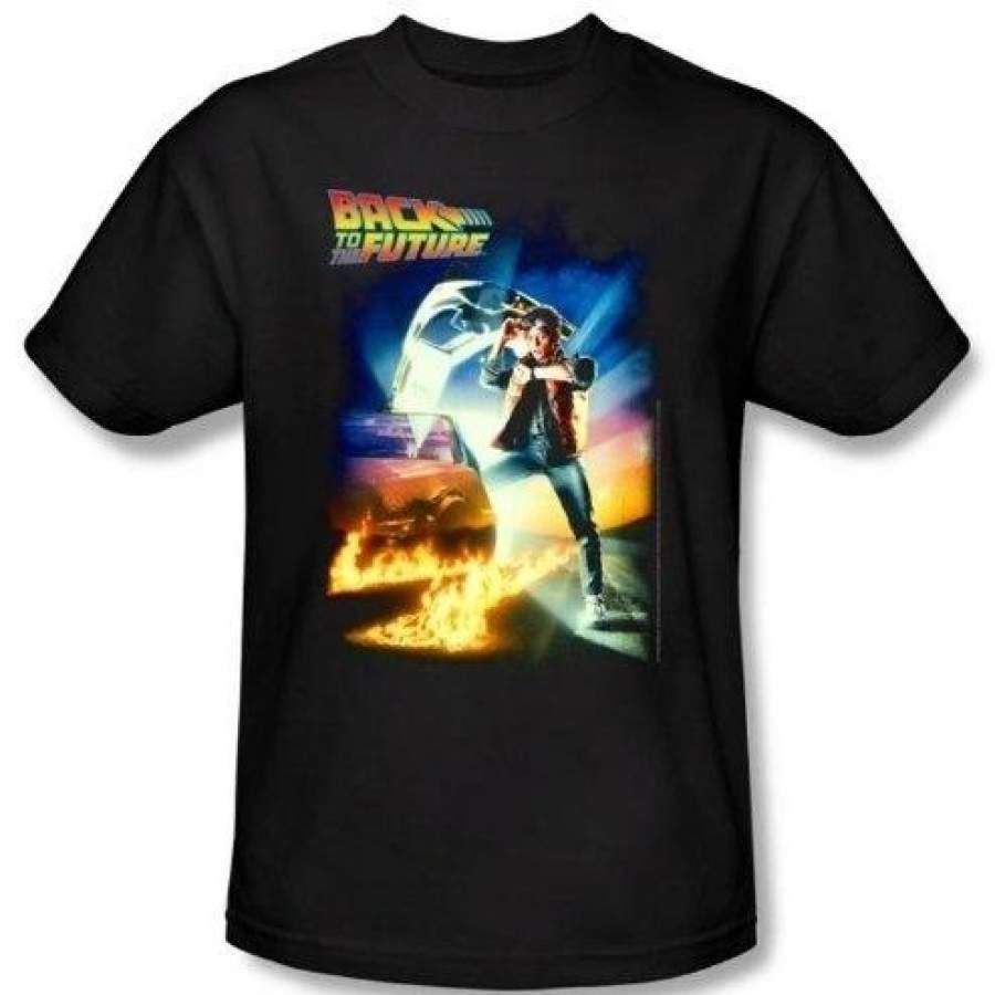 Back To The Future Kids Tshirt Movie Poster Black Shirt Youth