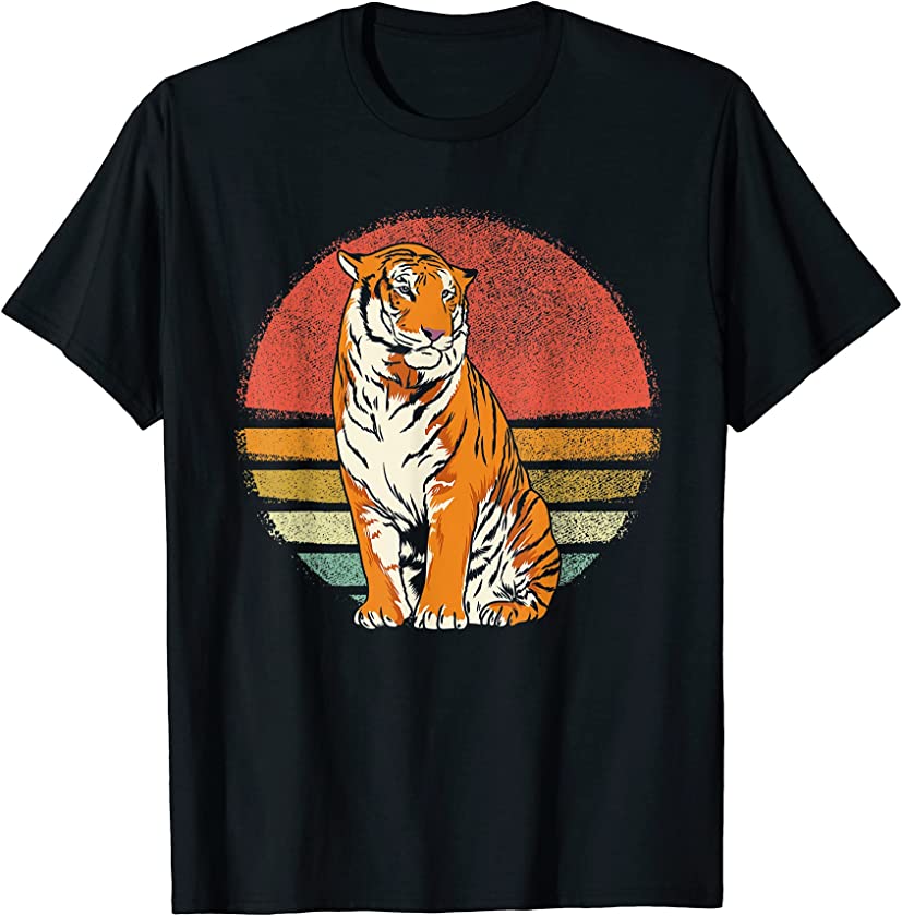 Vintage Tiger Animal Retro Tigers Lover T-Shirt