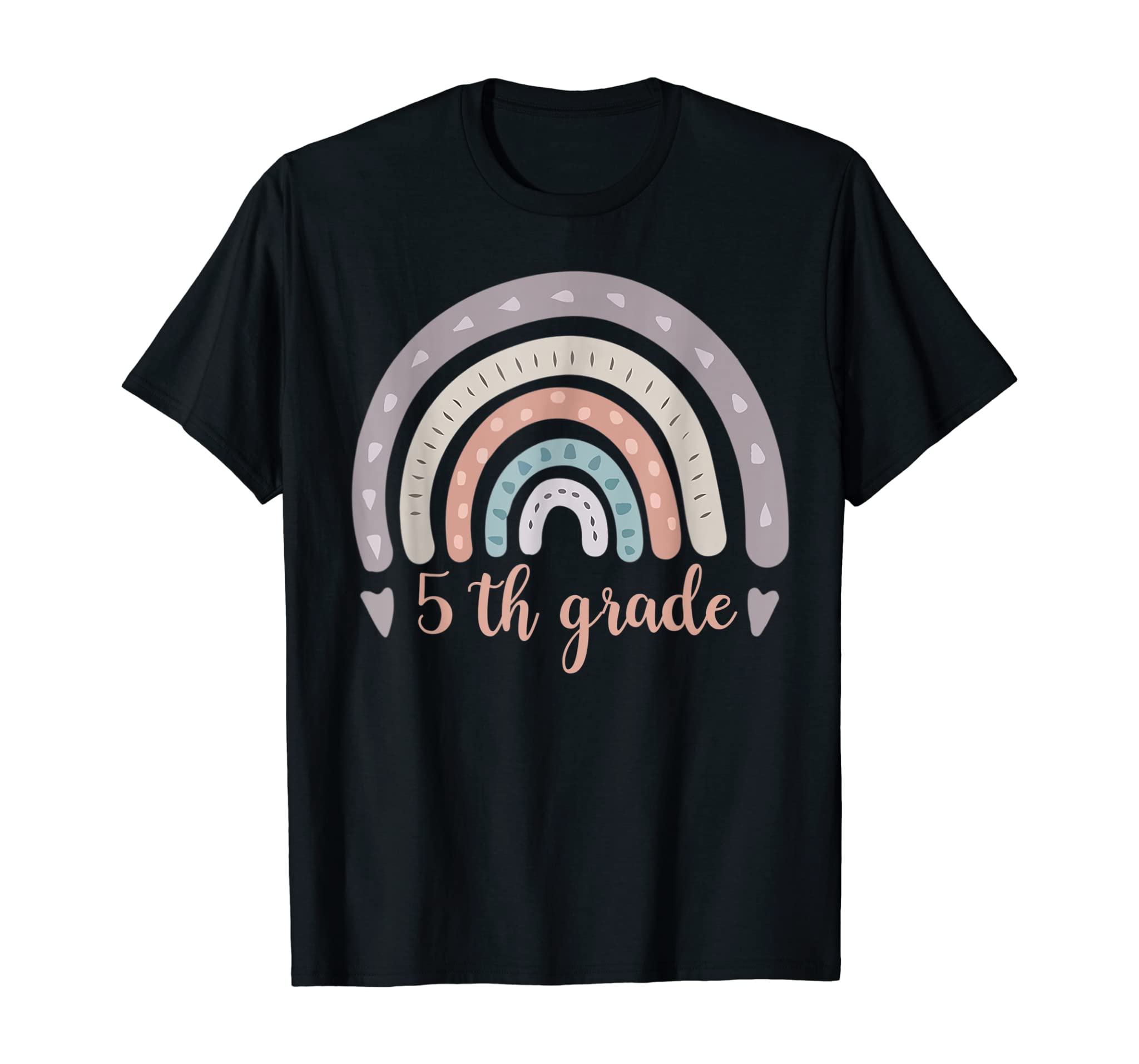 5th Grade Teacher Funny Rainbow Lover Back To School Gift T-Shirt