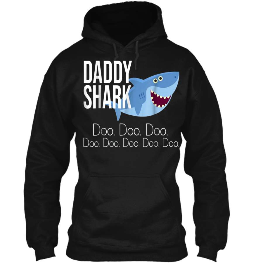 "Daddy Shark" Baby Mommy Daddy Matching Family Shark  Pullover Hoodie 8 oz