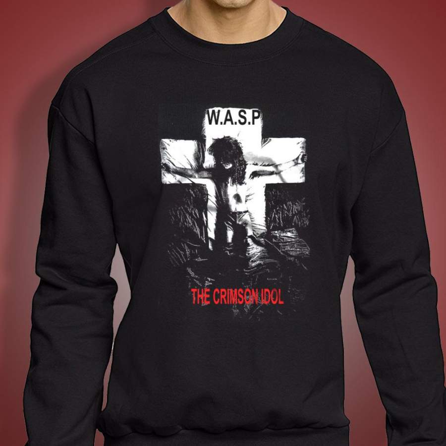 Wasp Crimson Idol Heavy Metal Band Men’S Sweatshirt