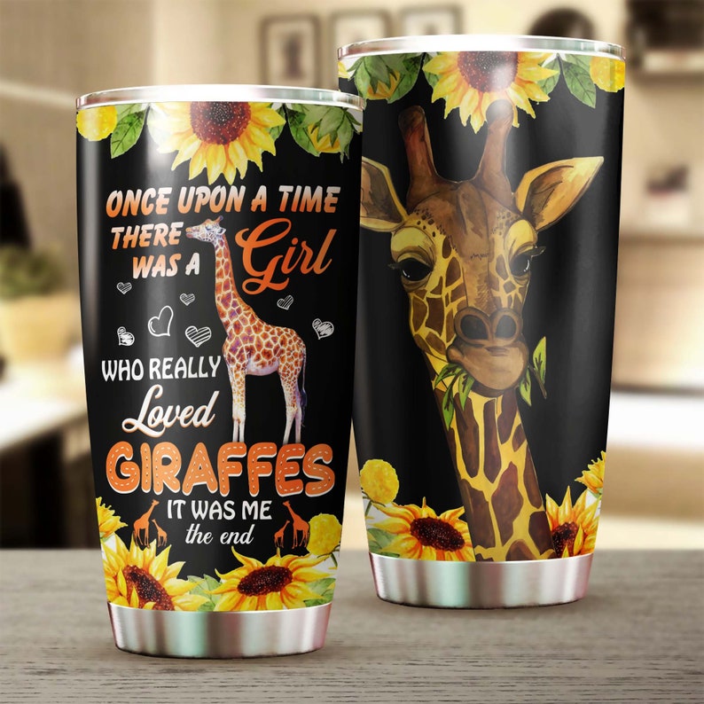 There Was A Girl Who Loves Giraffes It Was Me  Fairy Story Tumbler-Gift For Giraffe Lover-Birthday Gift Christmas Gift For Her Him