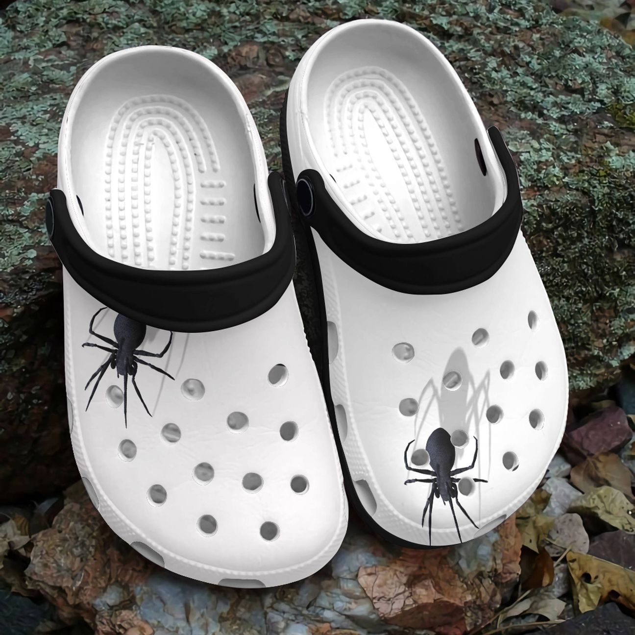 Spider Personalized Clog, Custom Name, Text, Color, Number Fashion Style For Women, Men, Kid, Print 3D Black Spider