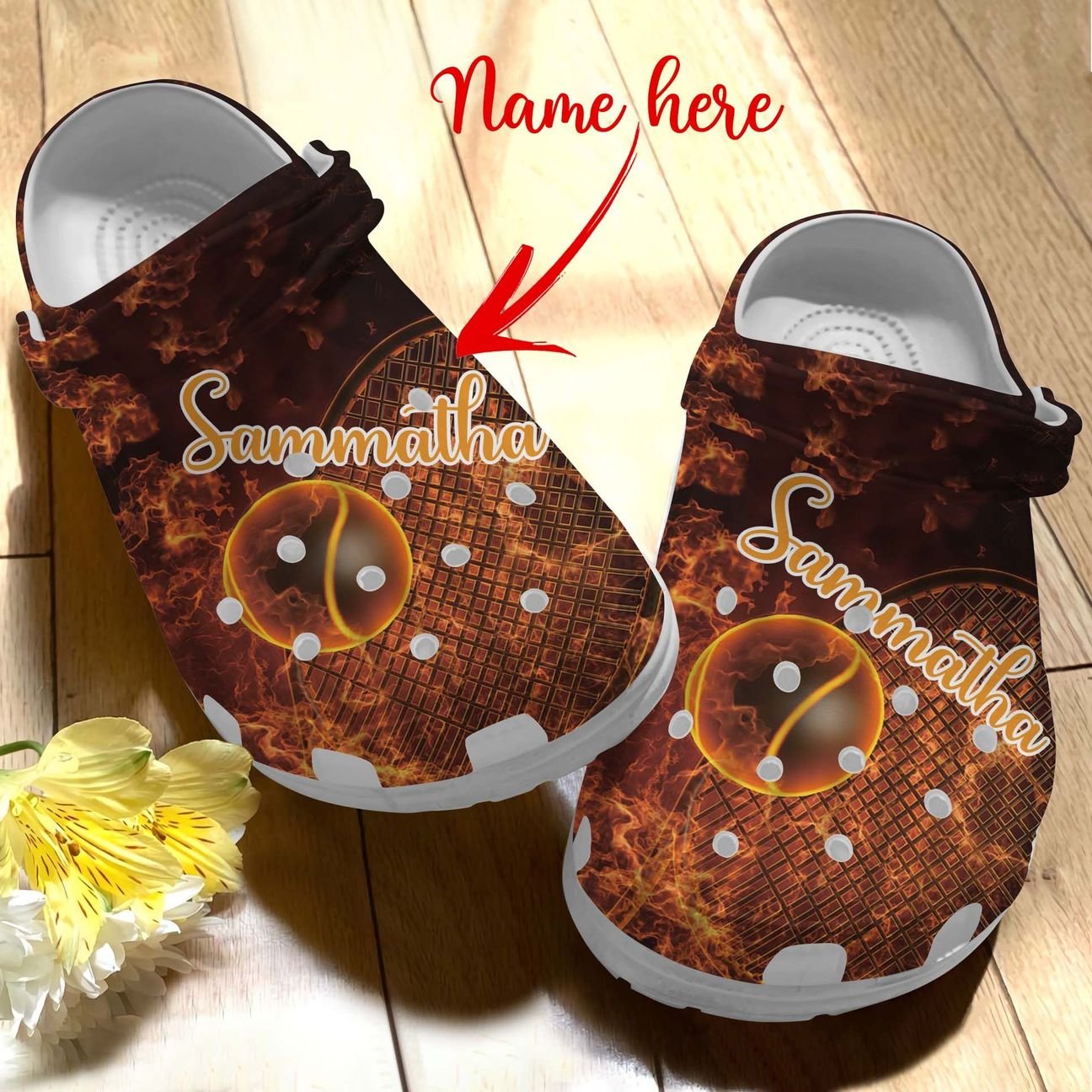 Tennis Personalized Personalize Clog, Custom Name, Text, Fashion Style For Women, Men, Kid, Print 3D Hot Like Fire