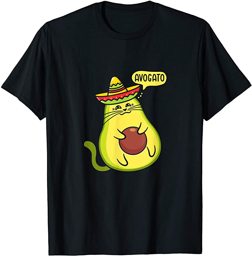 Avogato funny cinco de mayo avocado mexican cinco de meow T-Shirt