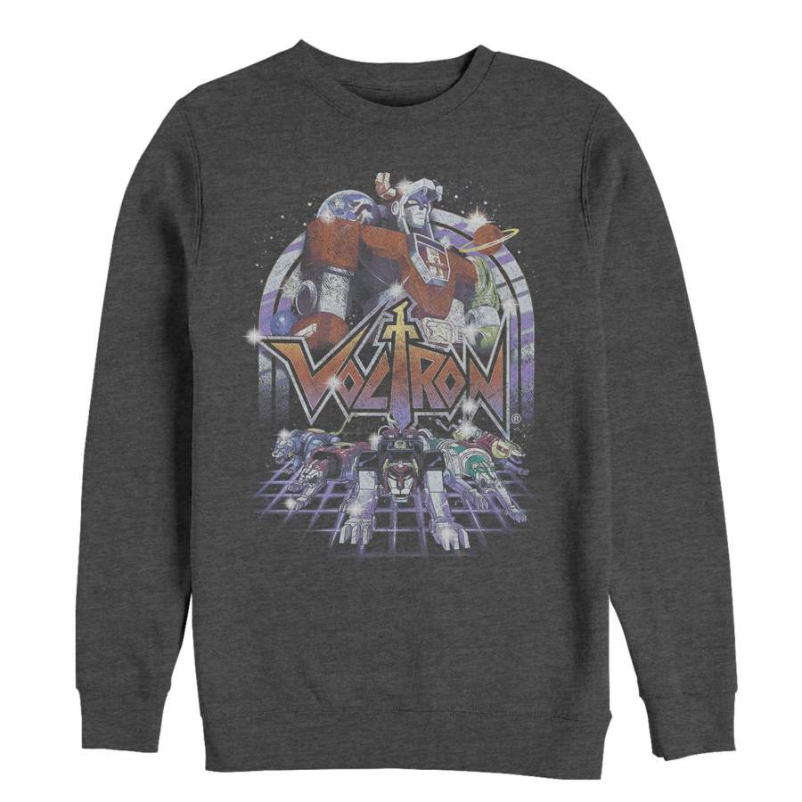 Voltron: Defender of the Universe Men’s Retro Robot Lions  Sweatshirt