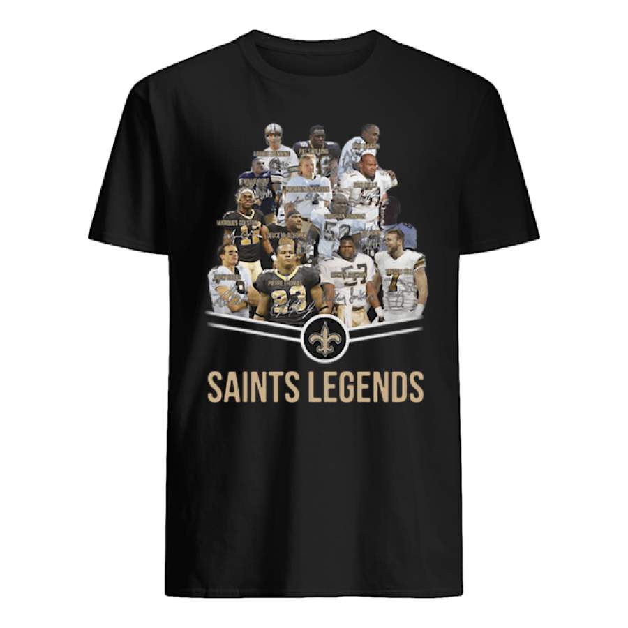 Nice New Orleans Saints Logo Saints Legends All Signature Shirt by globalteeshop