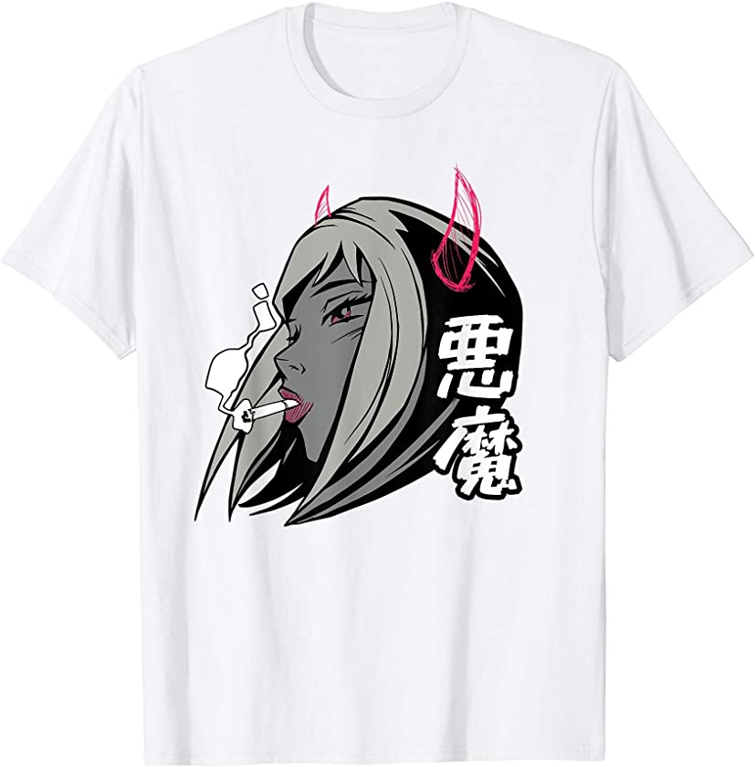 Anime Girl Devil Japanese Grunge Aesthetic Japan Grunge T-Shirt