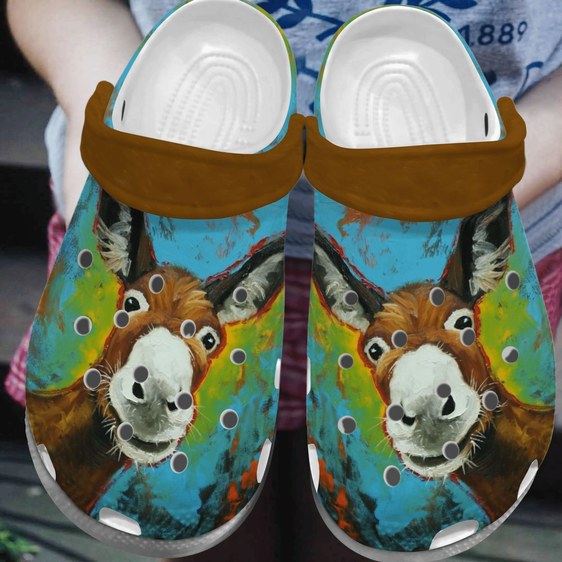 Lovely Donkey Shoes Clog – Funny Animal Farm Crocs Crocbland Clog Birthday Gift For Man Woman