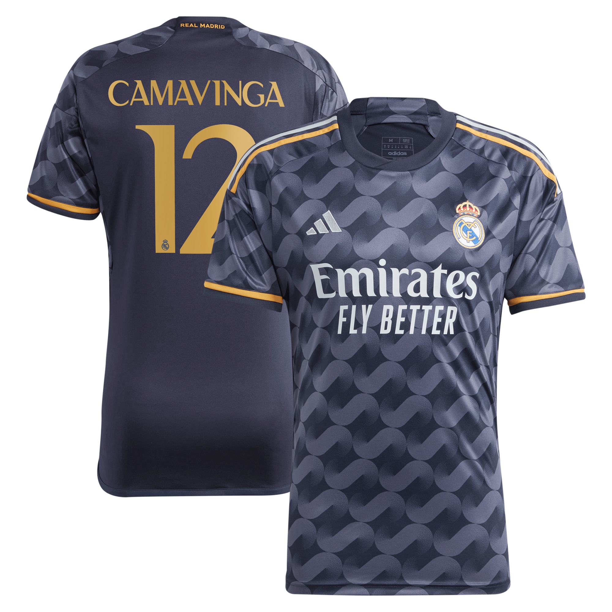 Eduardo Camavinga Real Madrid 2023/24 Away Replica Player Jersey – Navy