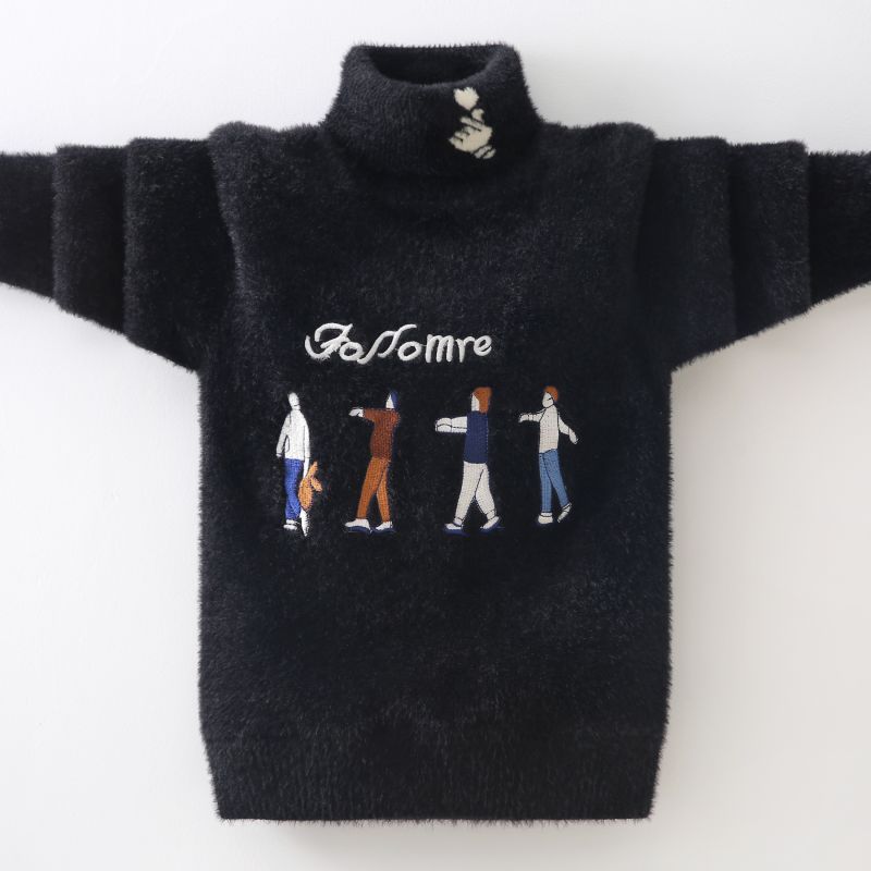 winter Boys Sweater Keep warm Cotton clothing children’s Sweater Turtleneck pullover Sweater Kids clothes Boys clothing alx