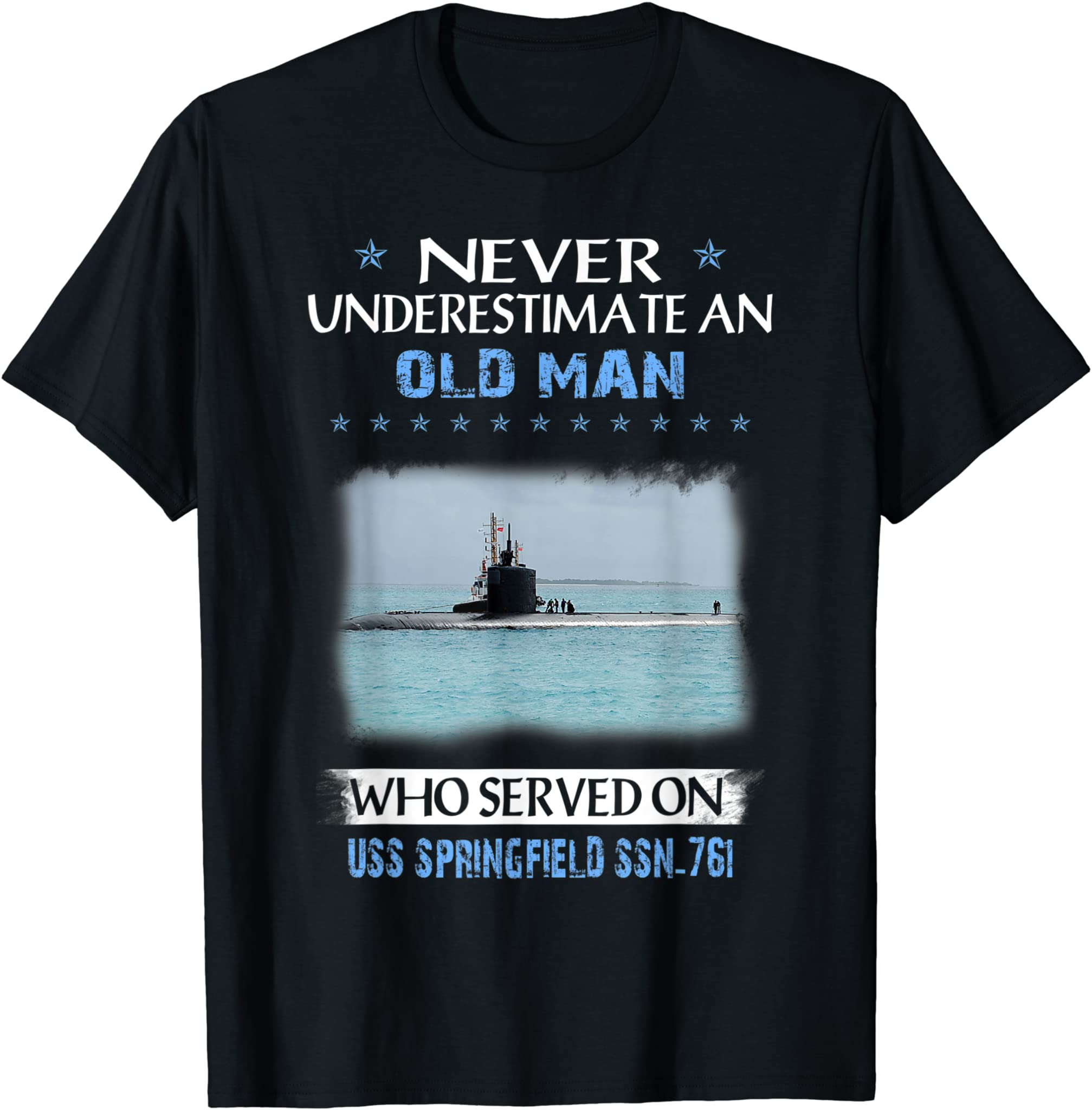 USS Springfield SSN-761 Submarine Veterans Day Father Day T-Shirt