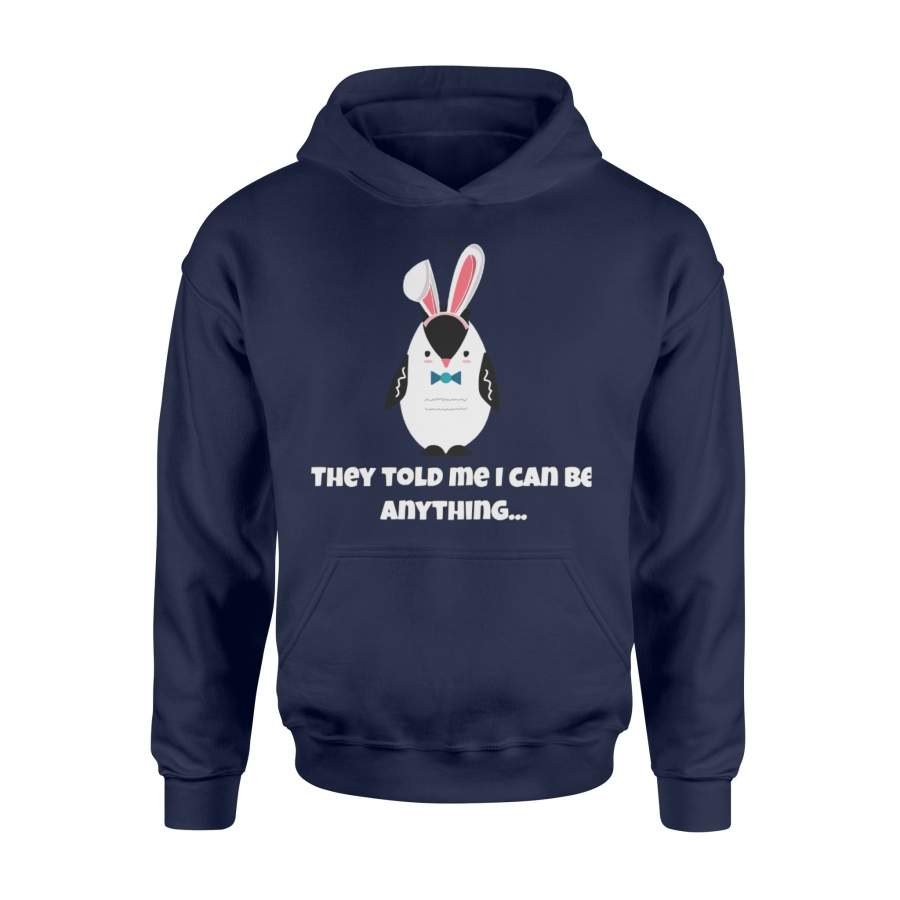 Cute Easter Bunny Penguin Easter Hoodie