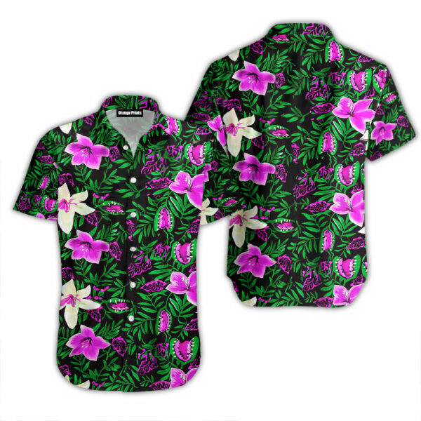 Purple Flower Tropical Hawaii Shirt For Men Women Ha34972