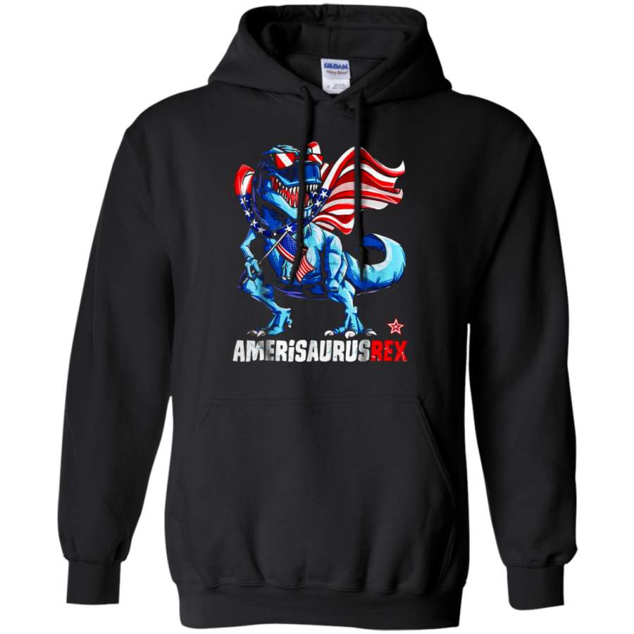 AGR Dinosaur American Flag 4th Of July Amerisaurus Hoodie