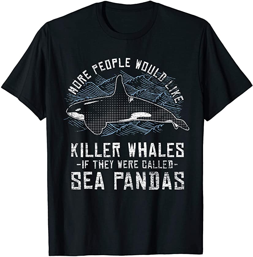 Sea Panda Orca Animal Lover Killer Whale T-Shirt