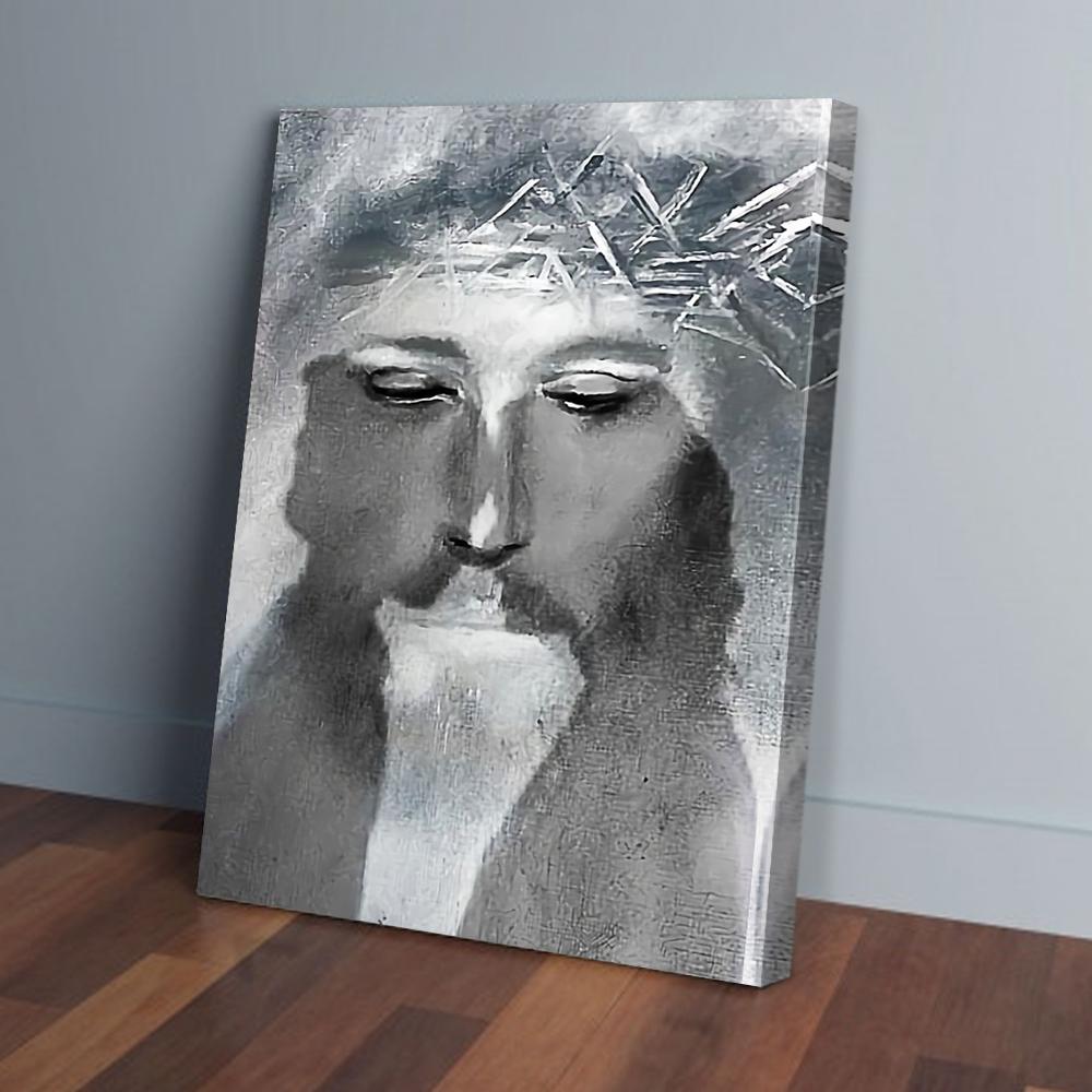 Jesus And Mother Christian Vertical Canvas Prints Poster Wall Art Decor
