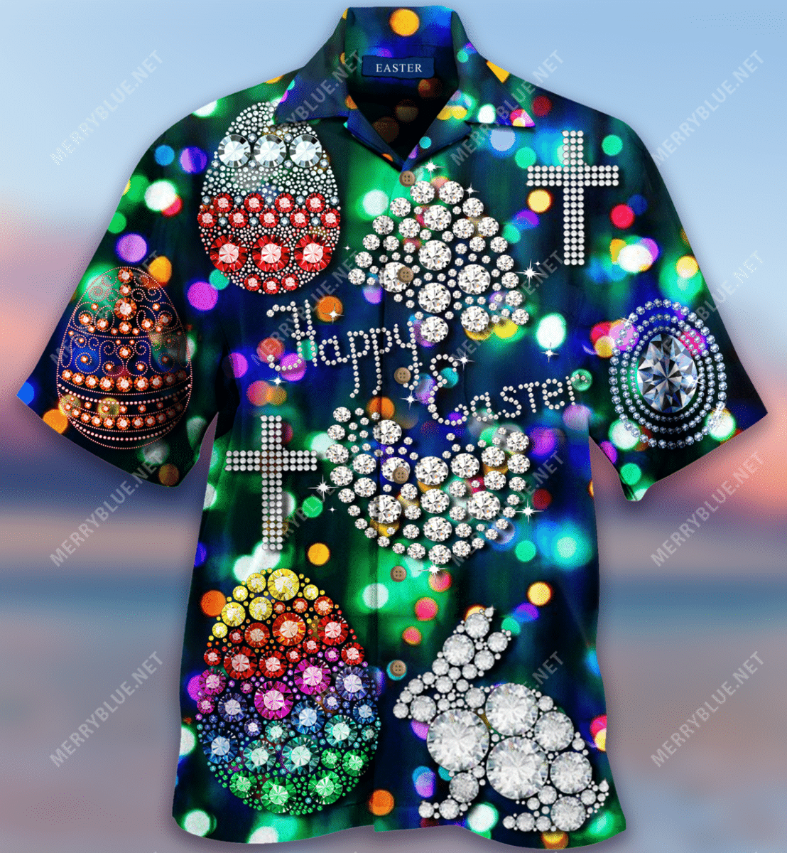 Find Happy Easter Diamond Unisex Hawaii Shirt Ha51332