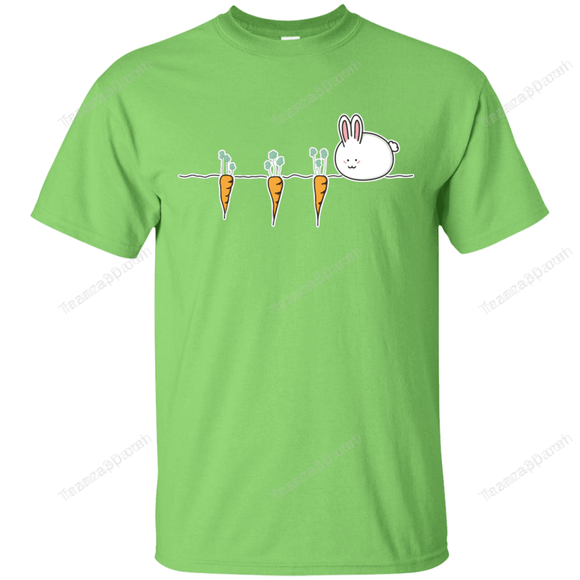 Kawaii Rabbit And Carrots T-Shirt