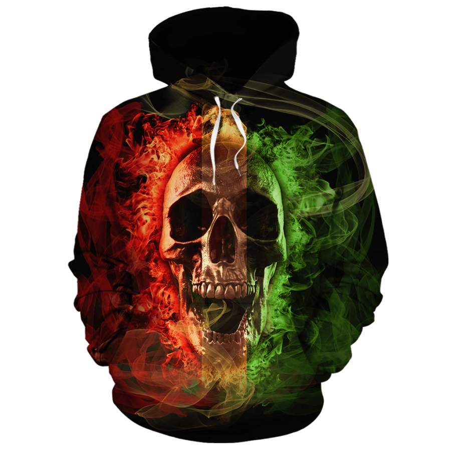 RBG Skull All-over Hoodie